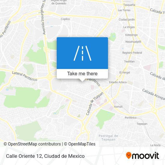 Calle Oriente 12 map