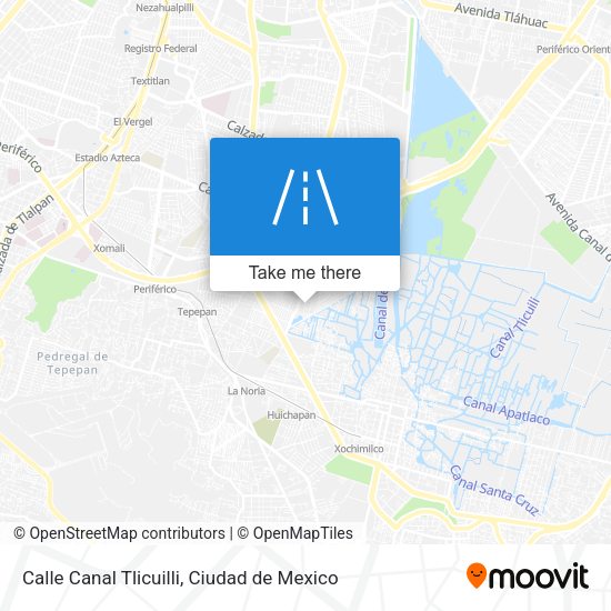 Mapa de Calle Canal Tlicuilli