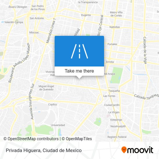 Privada Higuera map