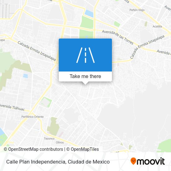 Calle Plan Independencia map