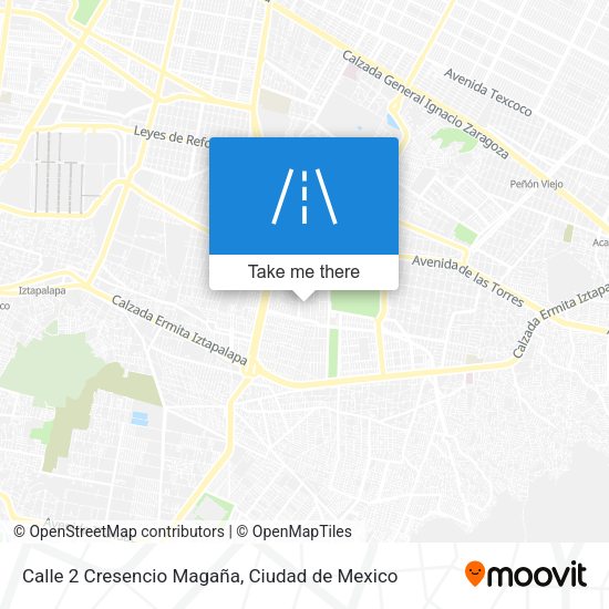 Mapa de Calle 2 Cresencio Magaña