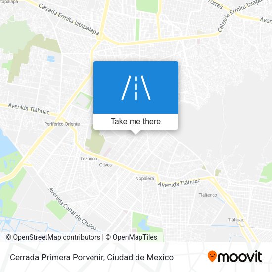 Mapa de Cerrada Primera Porvenir