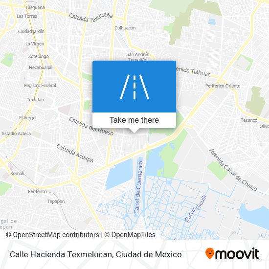 Calle Hacienda Texmelucan map