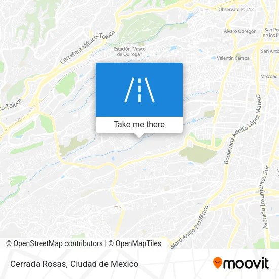 Cerrada Rosas map