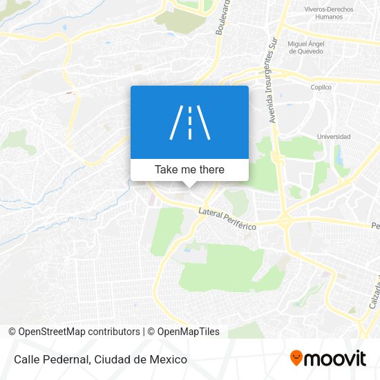 Calle Pedernal map