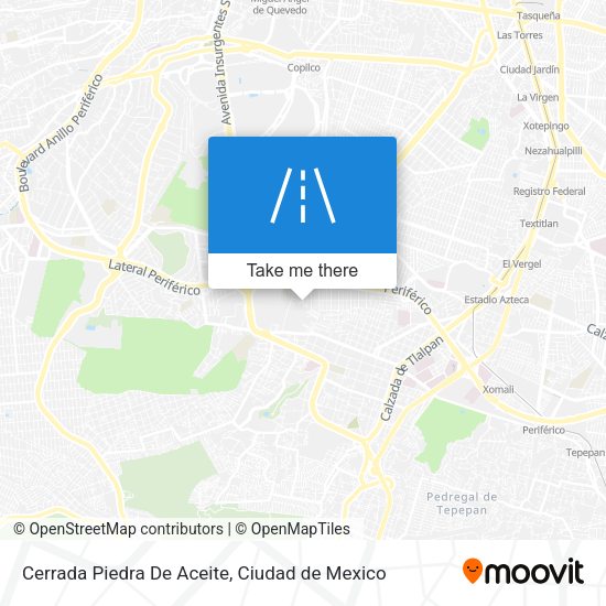 Cerrada Piedra De Aceite map