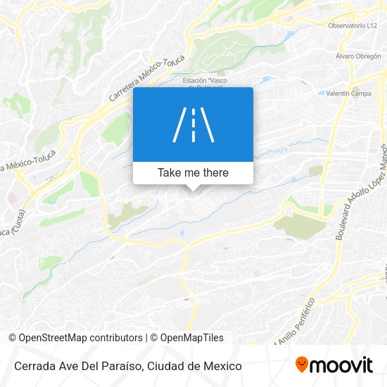 Cerrada Ave Del Paraíso map