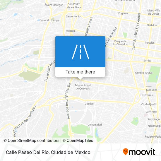Mapa de Calle Paseo Del Río
