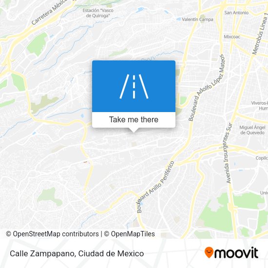 Mapa de Calle Zampapano