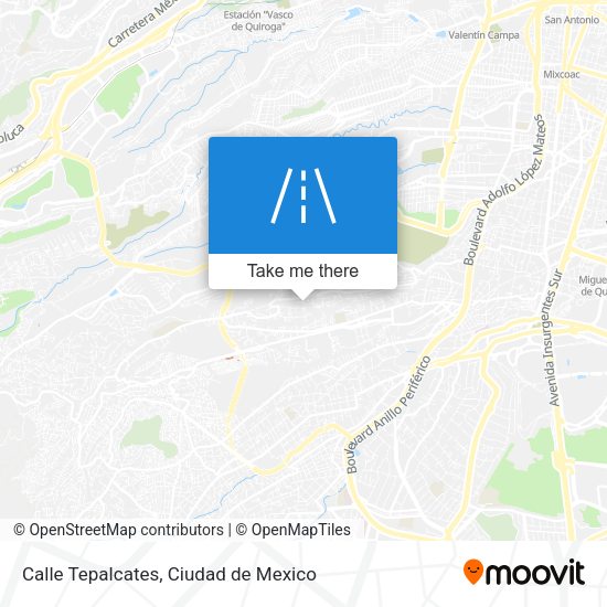 Mapa de Calle Tepalcates