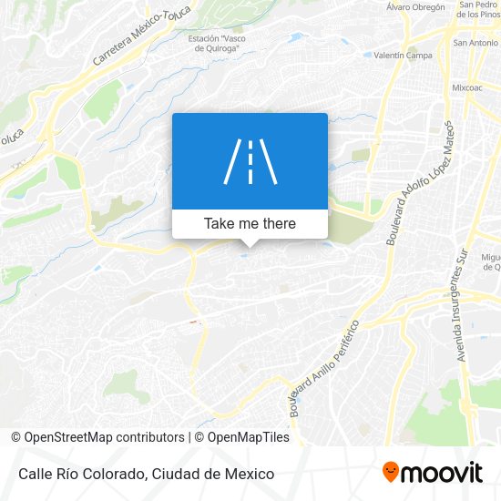 Calle Río Colorado map