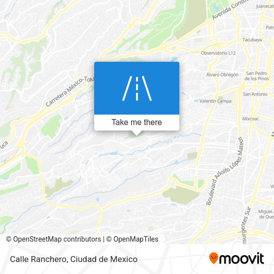 Calle Ranchero map