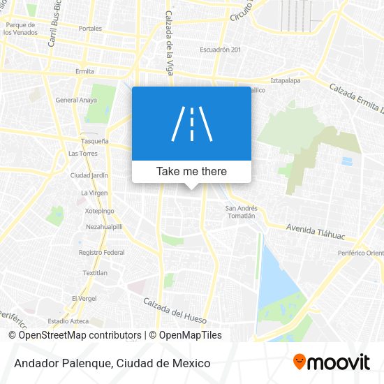 Andador Palenque map