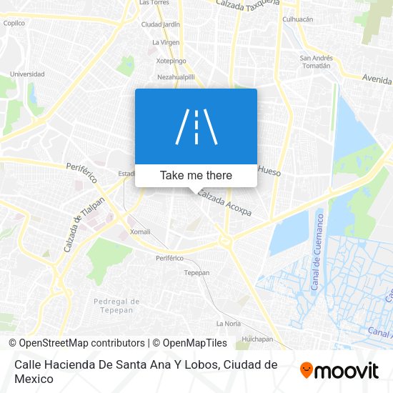 Calle Hacienda De Santa Ana Y Lobos map