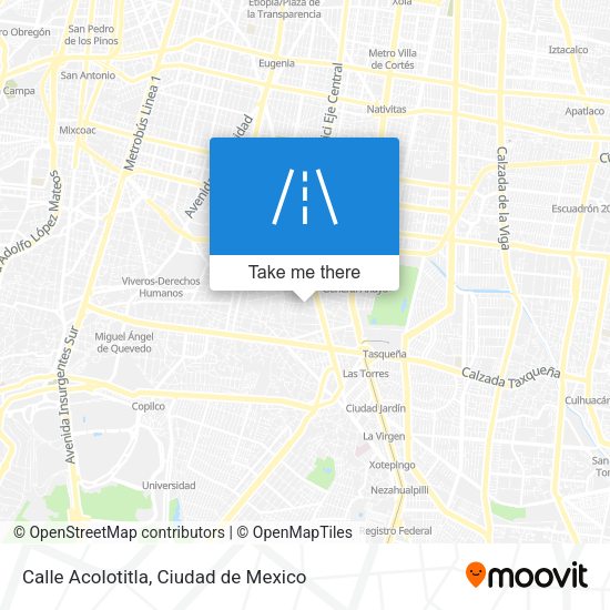 Calle Acolotitla map