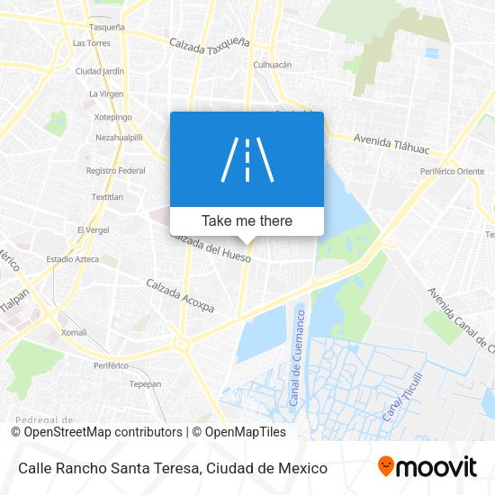 Mapa de Calle Rancho Santa Teresa