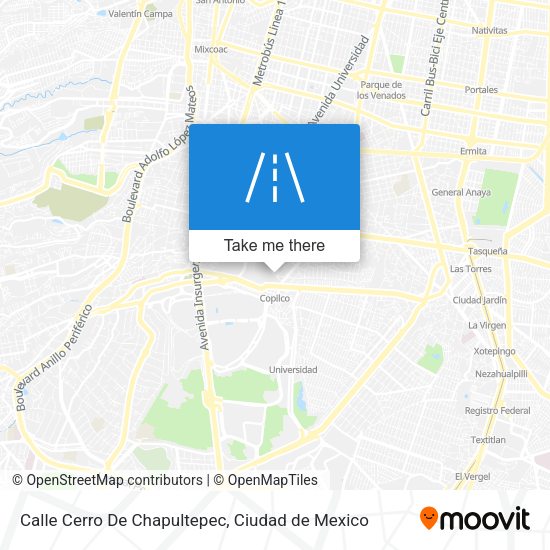 Calle Cerro De Chapultepec map