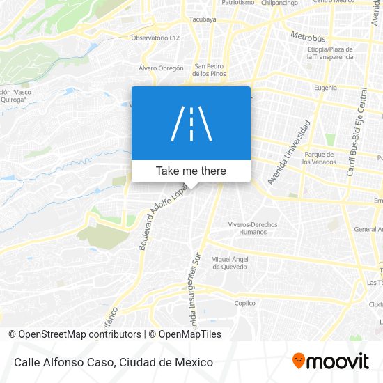 Calle Alfonso Caso map