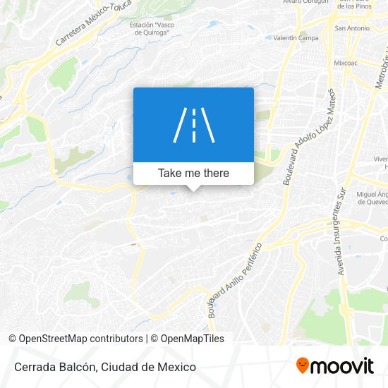 Mapa de Cerrada Balcón