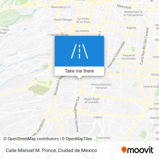 Calle Manuel M. Ponce map