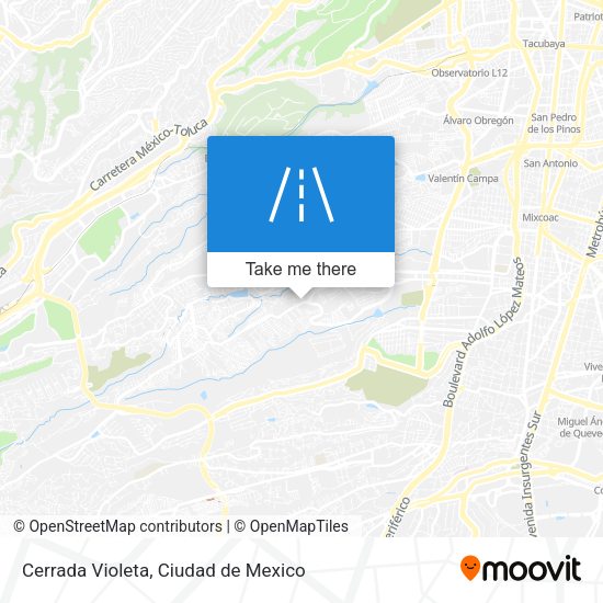 Cerrada Violeta map