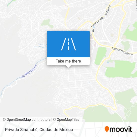 Mapa de Privada Sinanché