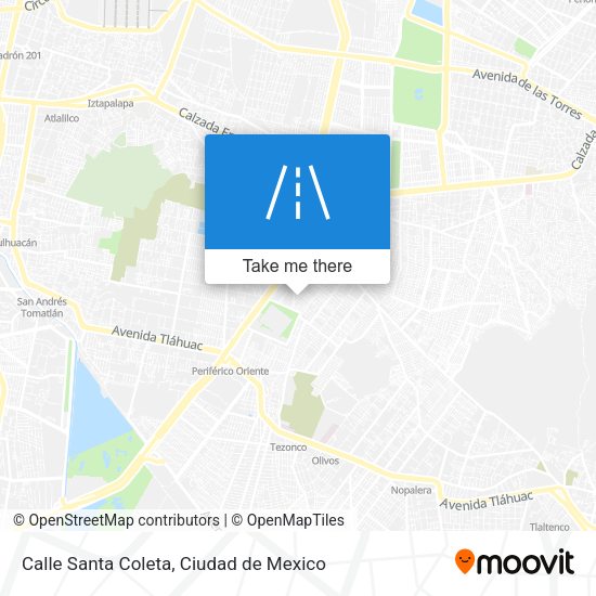 Calle Santa Coleta map