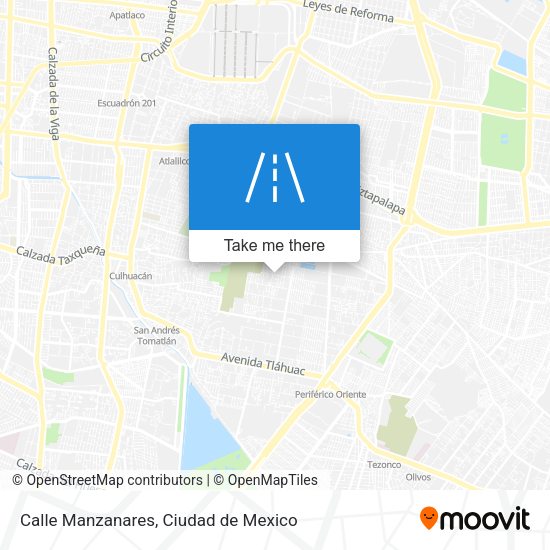 Mapa de Calle Manzanares