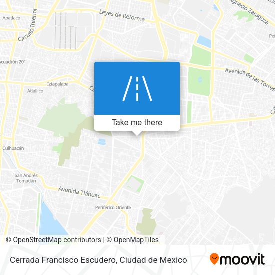 Mapa de Cerrada Francisco Escudero