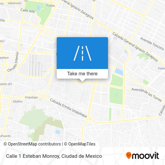 Calle 1 Esteban Monroy map