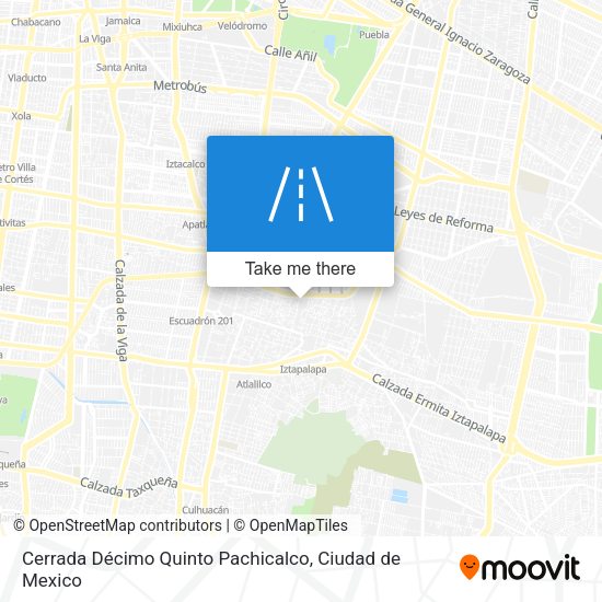 Cerrada Décimo Quinto Pachicalco map
