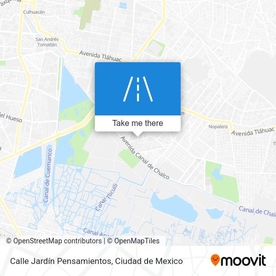 Calle Jardín Pensamientos map