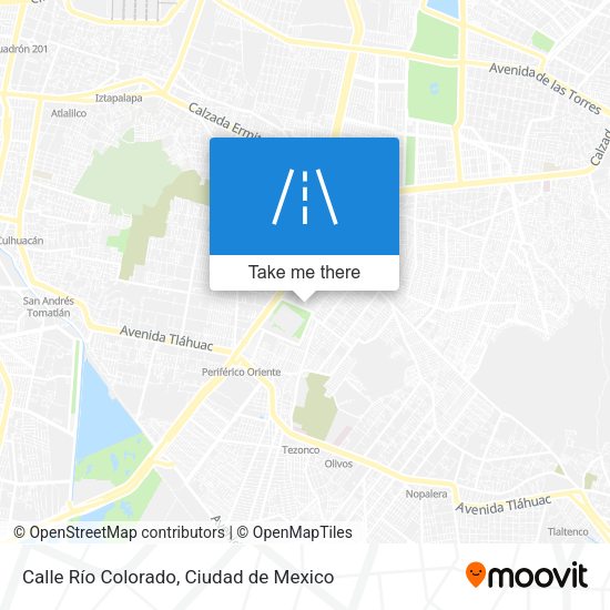 Calle Río Colorado map