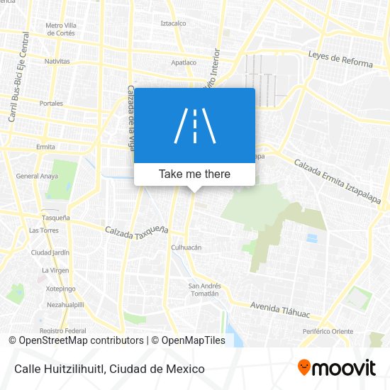 Calle Huitzilihuitl map