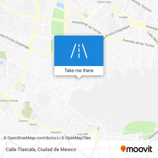 Calle Tlaxcala map