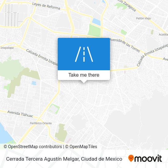 Cerrada Tercera Agustín Melgar map