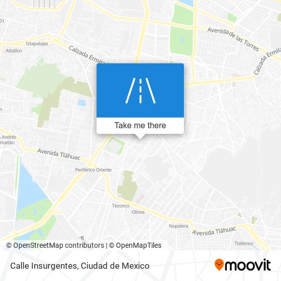 Calle Insurgentes map