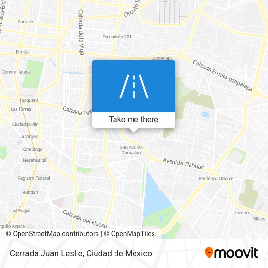 Cerrada Juan Leslie map