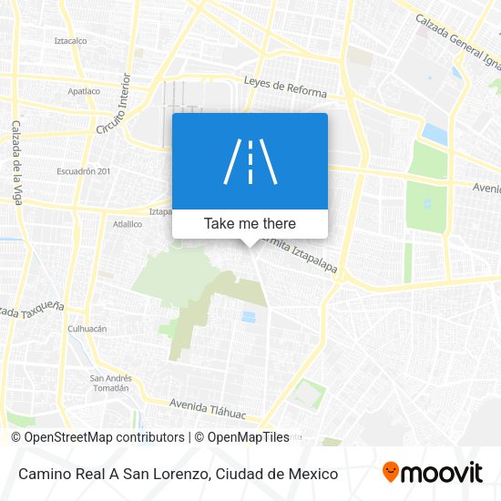 Camino Real A San Lorenzo map