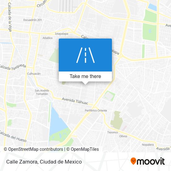 Mapa de Calle Zamora