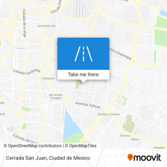 Cerrada San Juan map