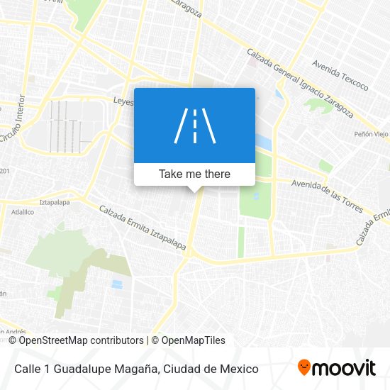 Calle 1 Guadalupe Magaña map
