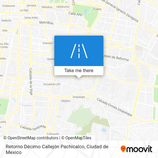 Retorno Décimo Callejón Pachicalco map