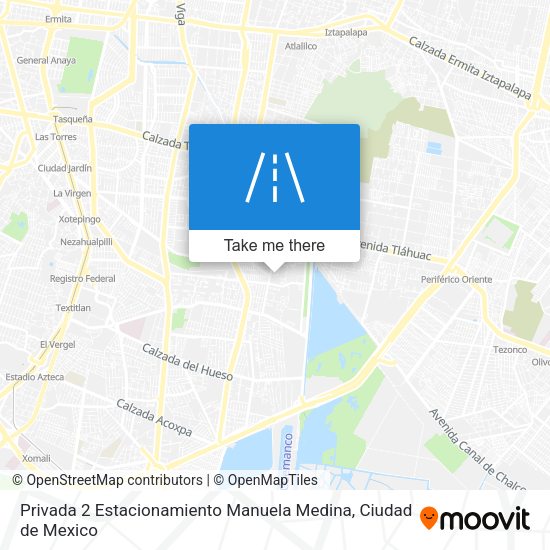 Mapa de Privada 2 Estacionamiento Manuela Medina