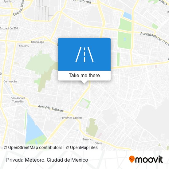 Mapa de Privada Meteoro