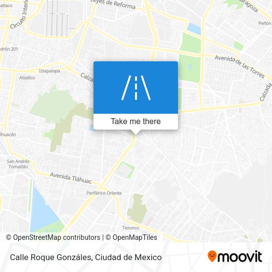 Mapa de Calle Roque Gonzáles