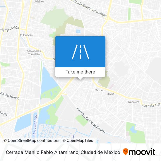 Cerrada Manlio Fabio Altamirano map