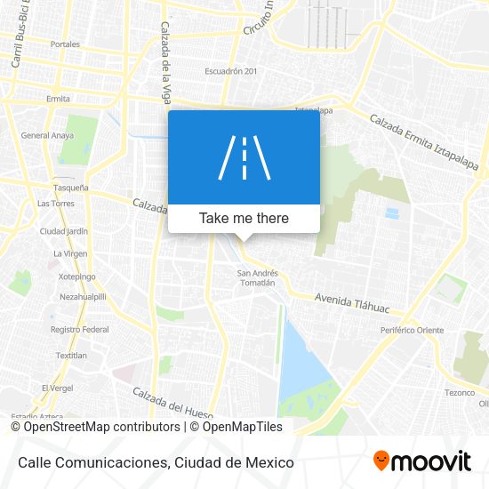 Mapa de Calle Comunicaciones