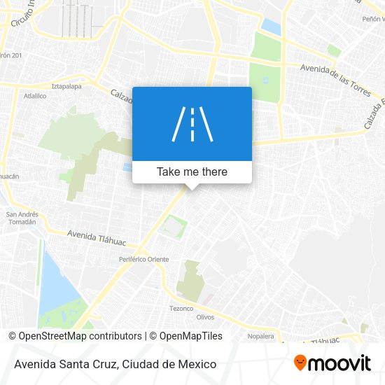 Avenida Santa Cruz map