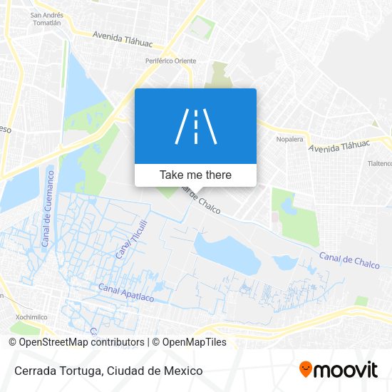 Cerrada Tortuga map